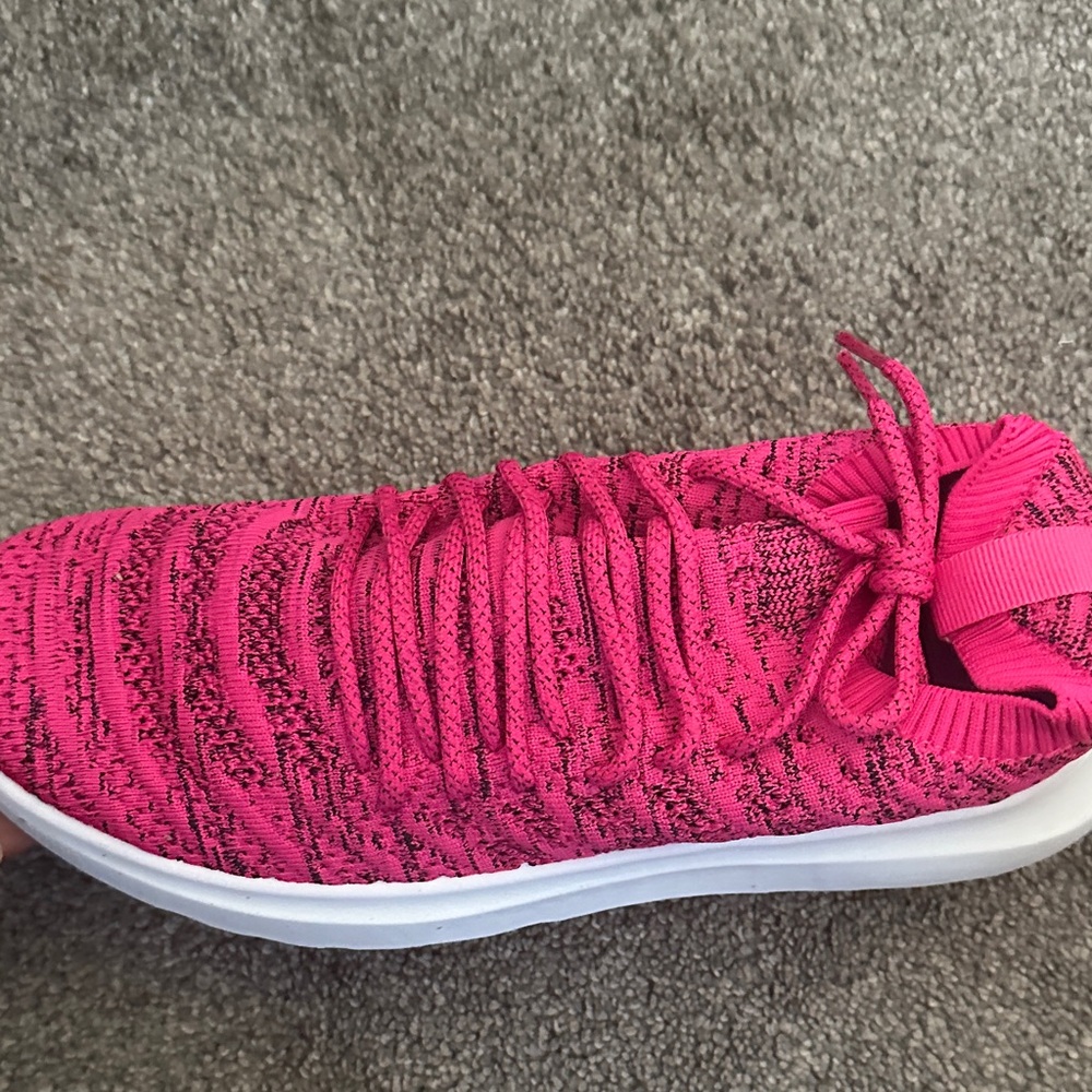 Women's Pink Knit Sneakers